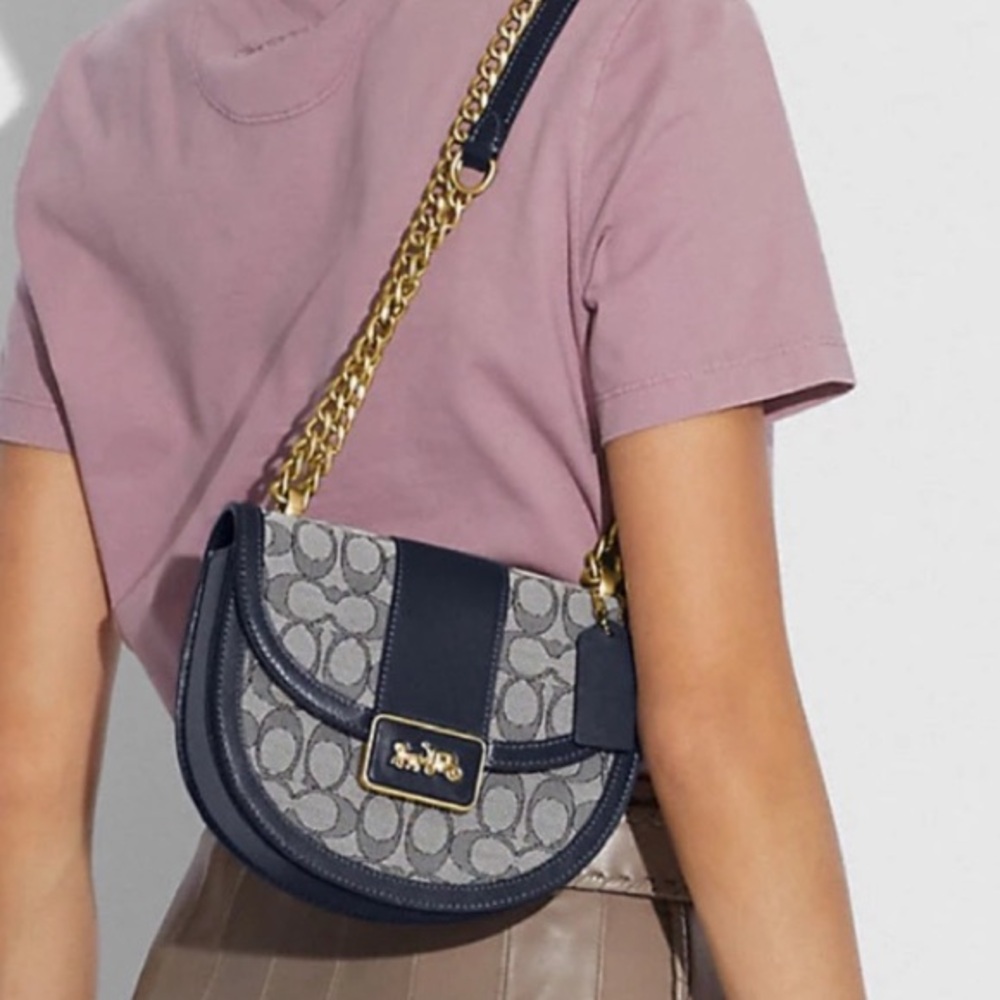 COACH bag - ALIE Signature Jaquard SADDLE Crossbody bag - Picture 11 of 11